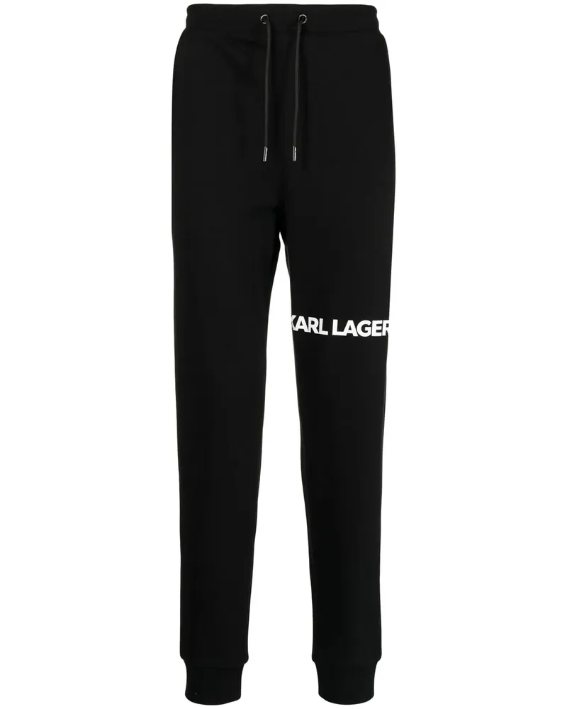 Karl Lagerfeld Jogginghose mit Logo-Print - Schwarz Schwarz