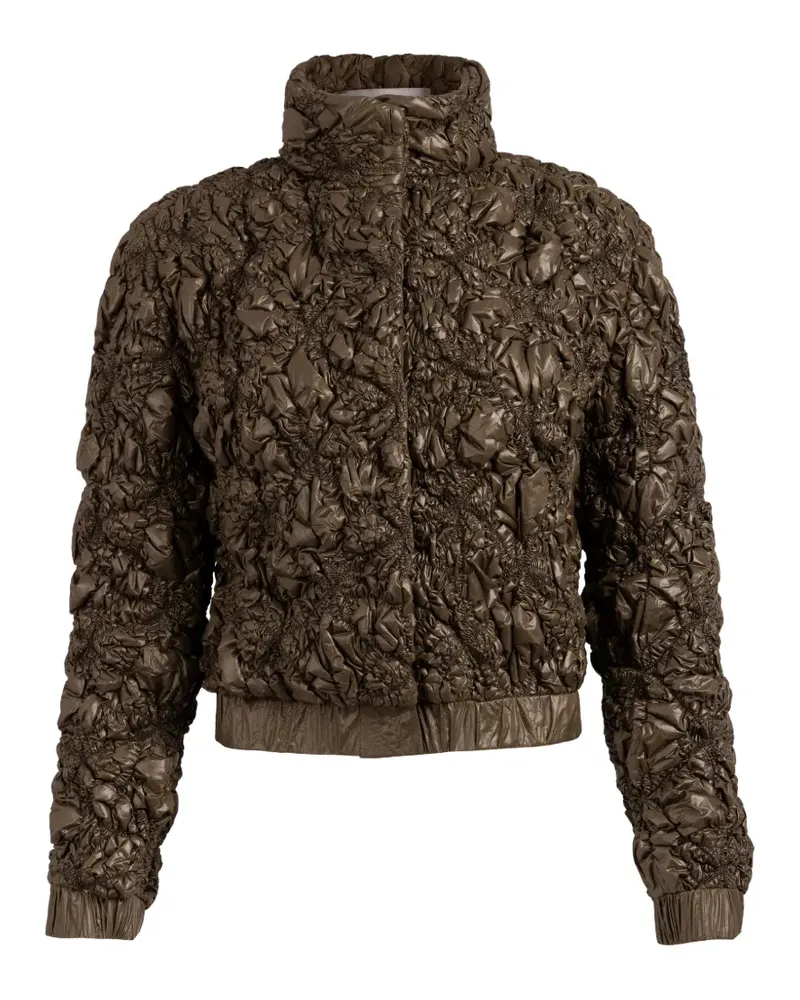 Silvia Tcherassi Zalta crinkled jacket - Grün Grün