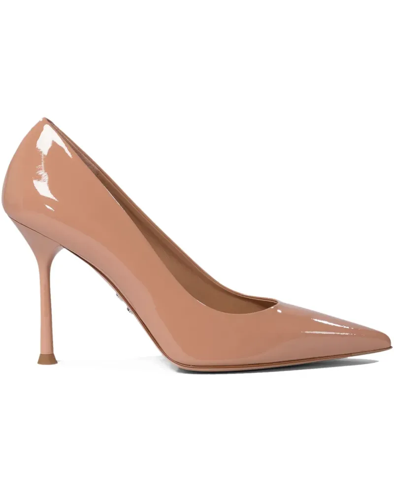 Sergio Levantesi Pumps mit spitzer Kappe 95mm - Nude Nude
