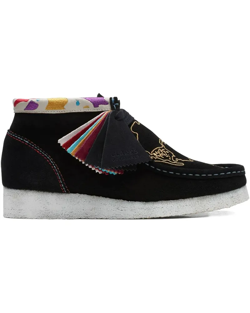 Clarks Wallabee Schnürstiefel - Schwarz Schwarz