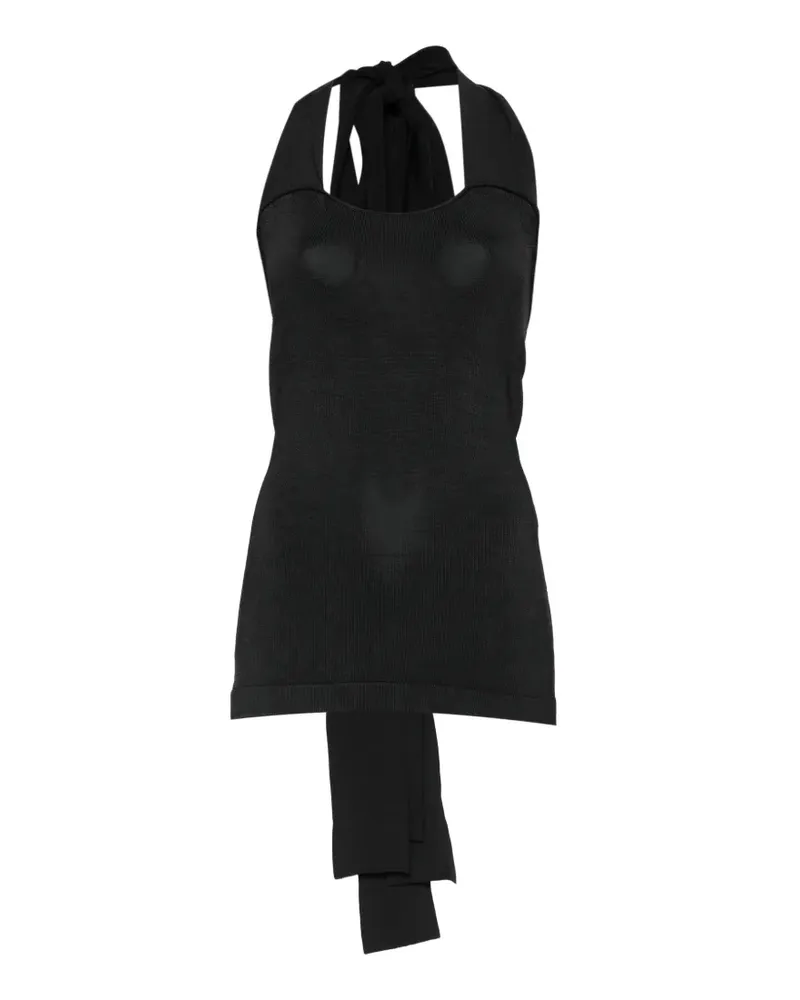 By Malene Birger Mei halterneck tie-fastening top - Schwarz Schwarz