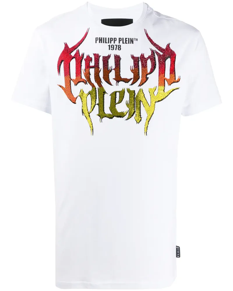 Philipp Plein Rock PP' T-Shirt - Weiß Weiß