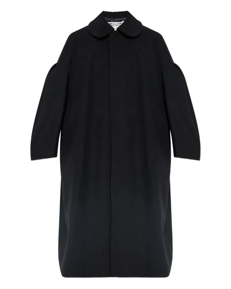 Comme des Garçons Mantel mit Bubikragen - Schwarz Schwarz