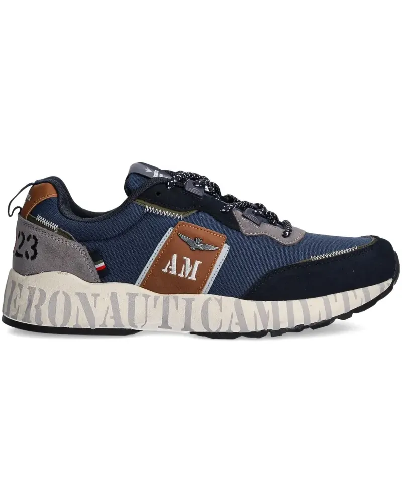Aeronautica Militare Sneakers in Colour-Block-Optik - Blau Blau