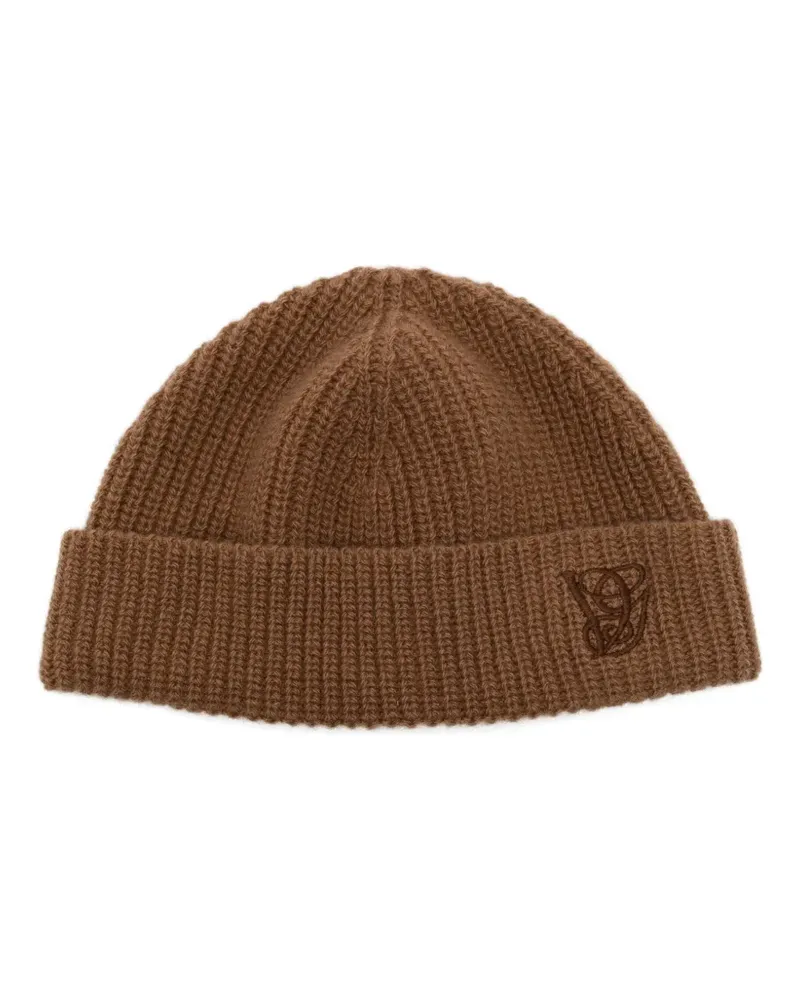 Valentino Garavani Beanie mit Logo-Stickerei - Braun Braun