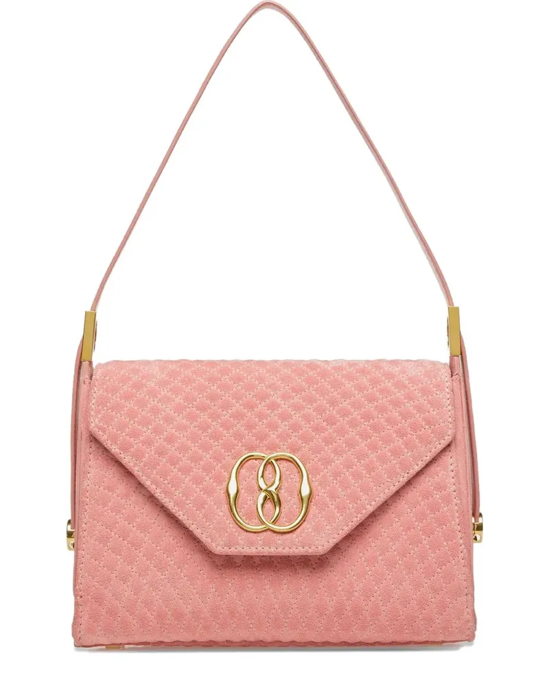 Bally Clutch mit Logo-Schild - Rosa Rosa