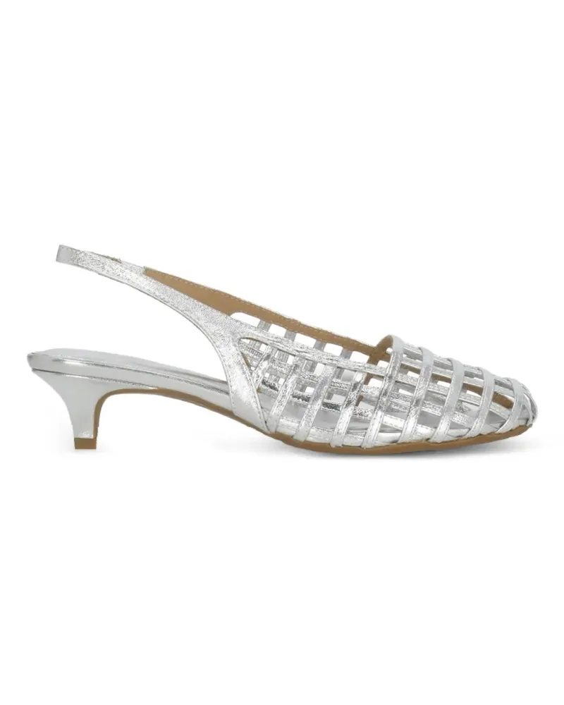 ash 50mm Enji heeled pumps - Silber Silber