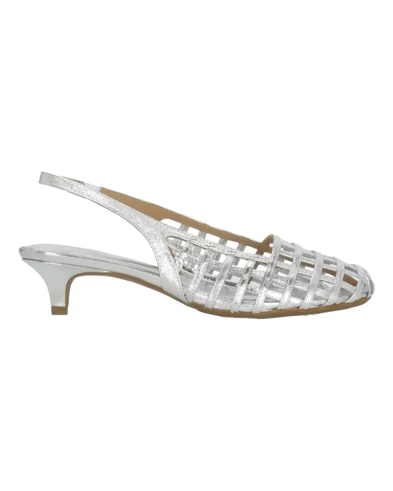 ash 50mm Enji heeled pumps - Silber Silber