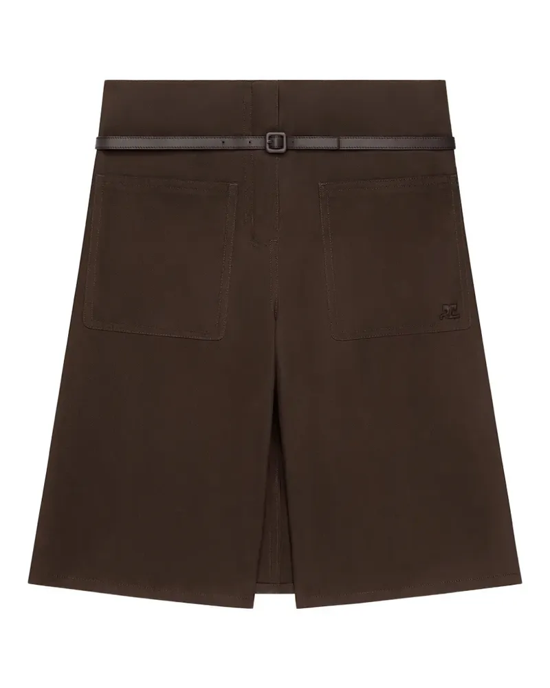 Courrèges Knielange Shorts - Braun Braun