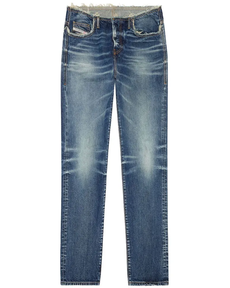 Diesel D-Peng Straight-Leg-Jeans - Blau Blau