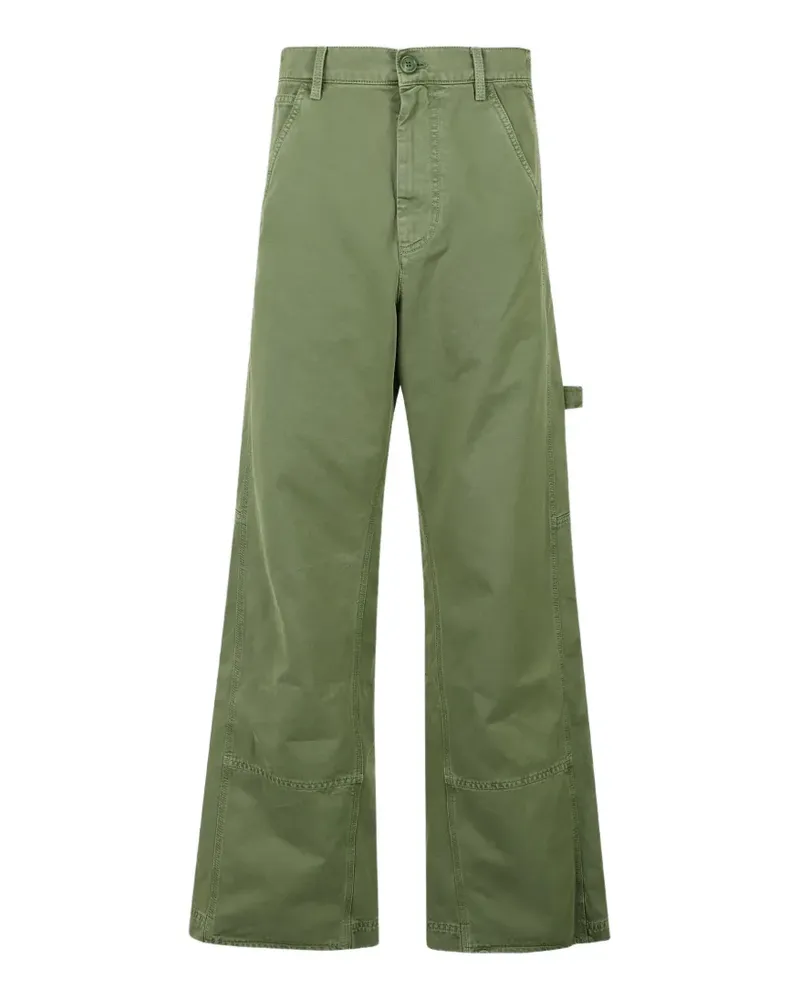 Marni straight-leg cotton trousers - Grün Grün