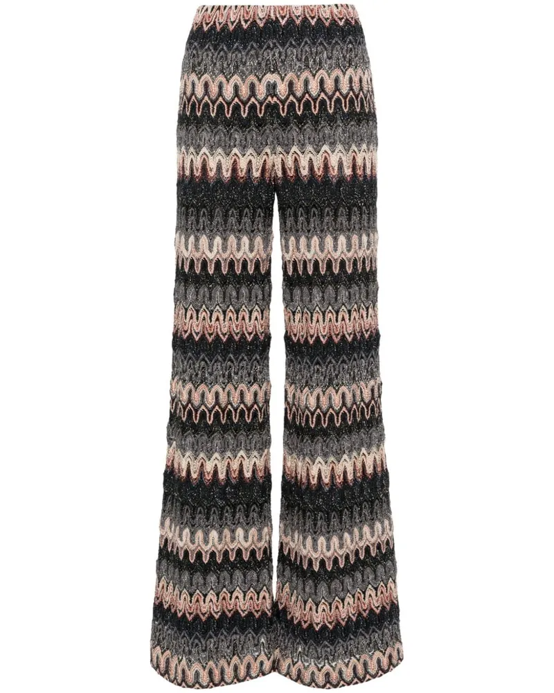 Missoni Hose mit Zickzackmuster - Blau Blau