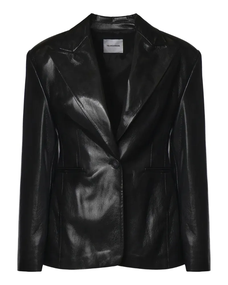 ANDAMANE Ottavia single-breasted blazer - Schwarz Schwarz
