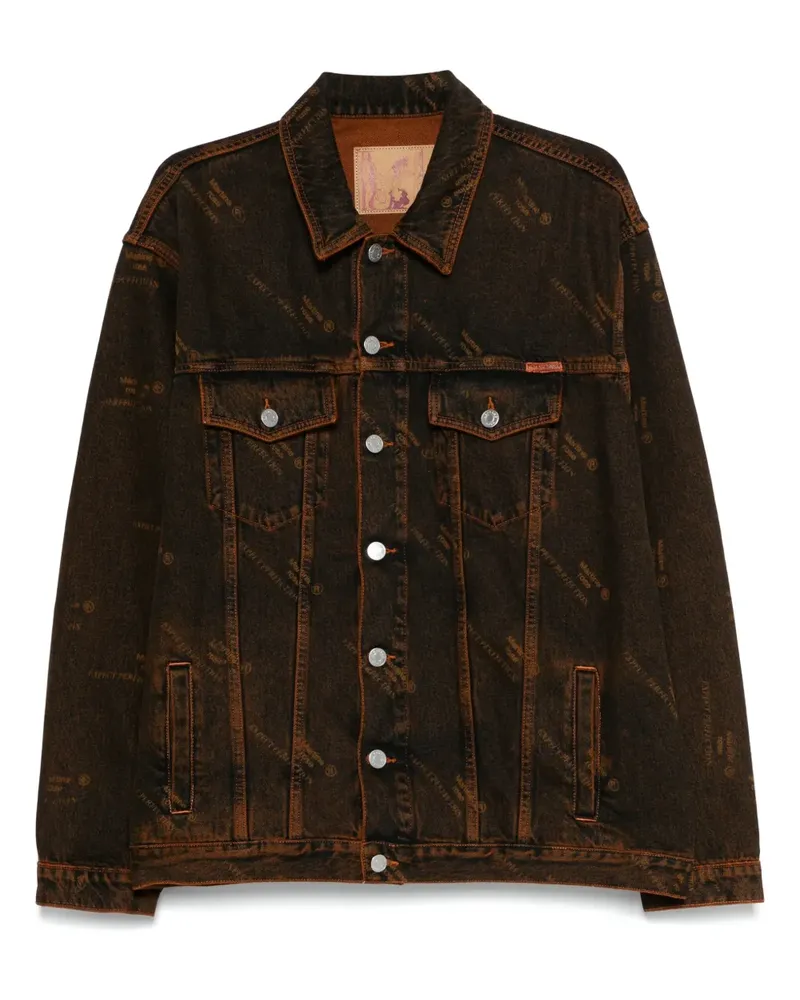 Martine Rose Jeansjacke im Oversized-Look - Orange Orange