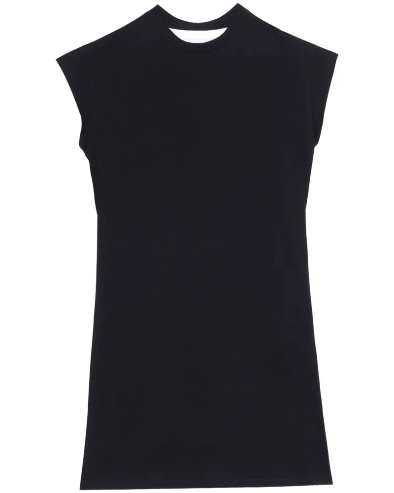 Maison Margiela Midikleid im Layering-Look - Schwarz Schwarz