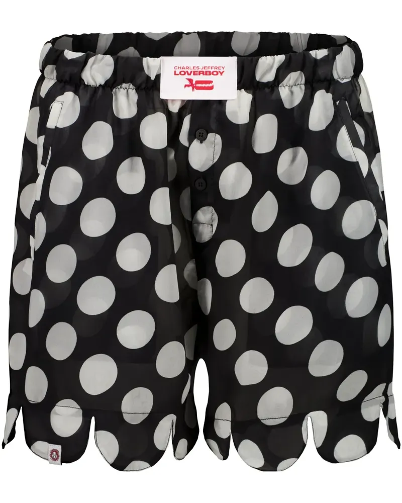 Charles Jeffrey Loverboy Boxershorts mit Wellensaum - Schwarz Schwarz
