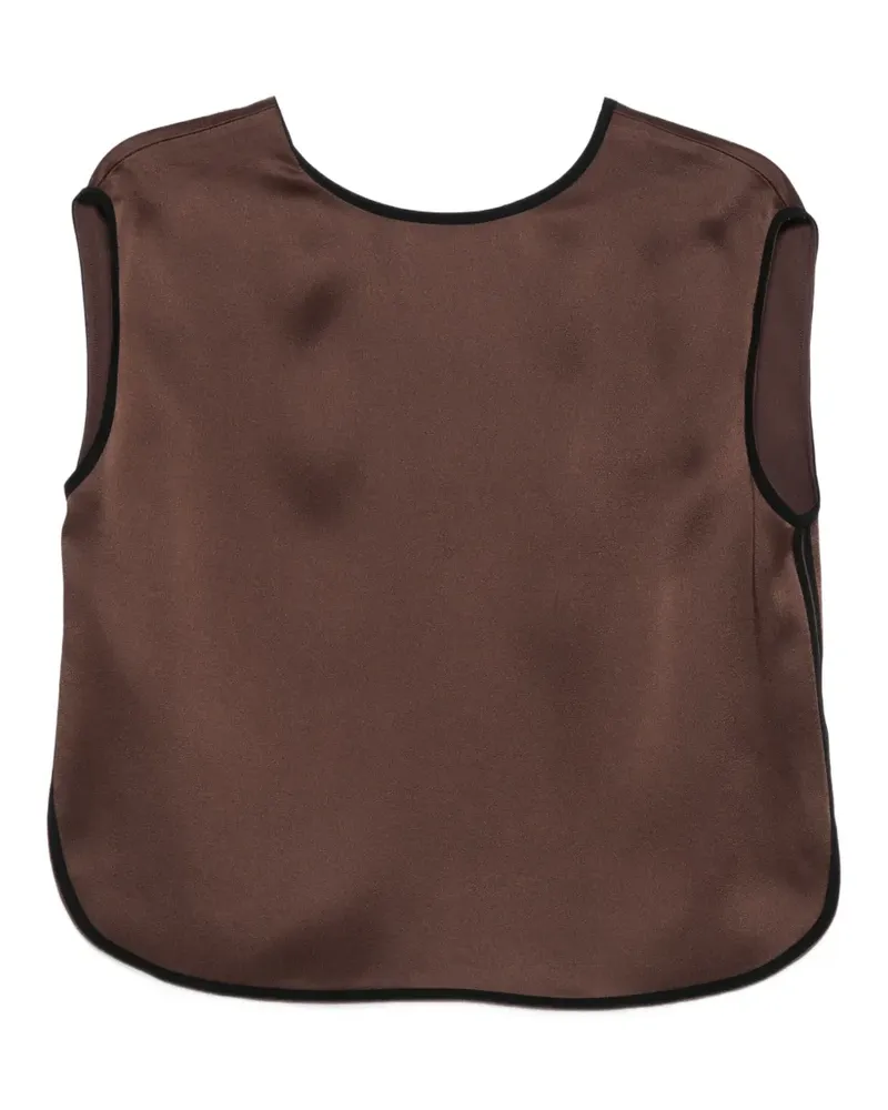 forte_forte Klassische Bluse - Braun Braun