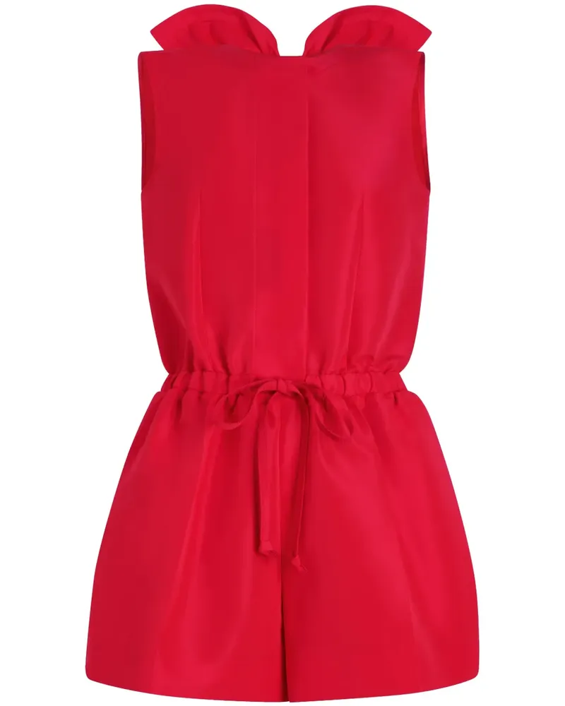 Patou Rückenfreier Faille-Playsuit - Rot Rot