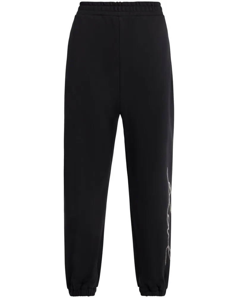 Karl Lagerfeld Jogginghose mit Strass - Schwarz Schwarz