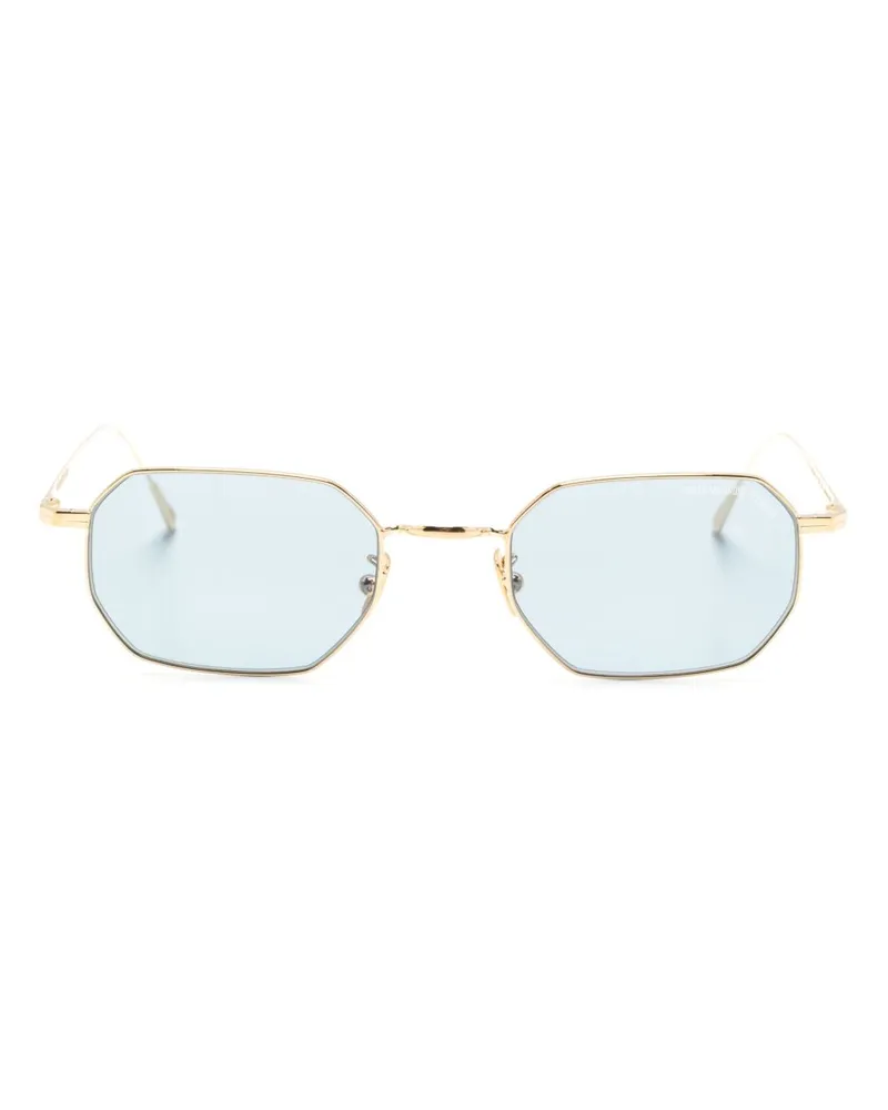 Cutler and Gross Sonnenbrille mit geometrischem Gestell - Gold Gold