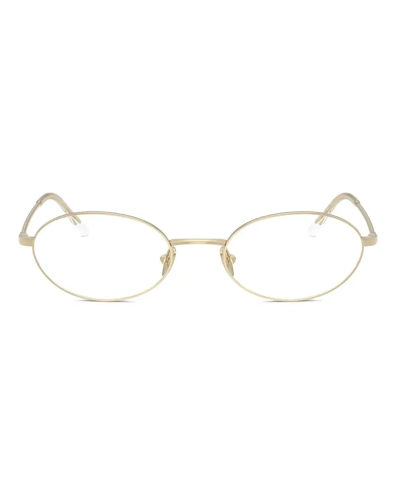 Giorgio Armani oval-frame glasses - Gold Gold