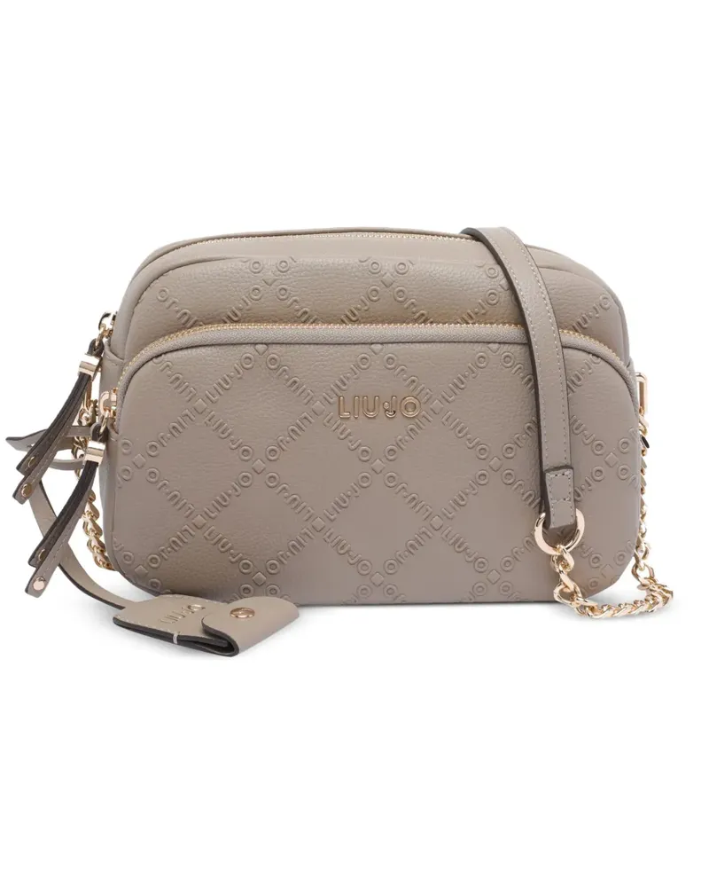 Liu Jo Schultertasche mit Logo-Prägung - Nude Nude