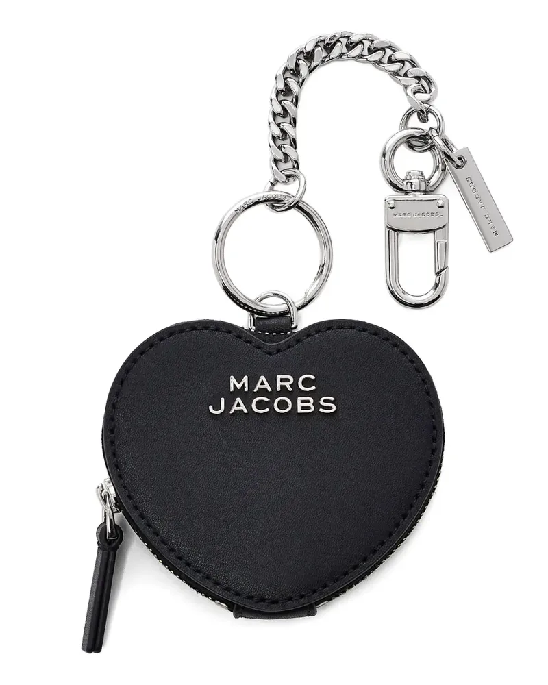 Marc Jacobs Heart Cookie Lederanhänger - Schwarz Schwarz