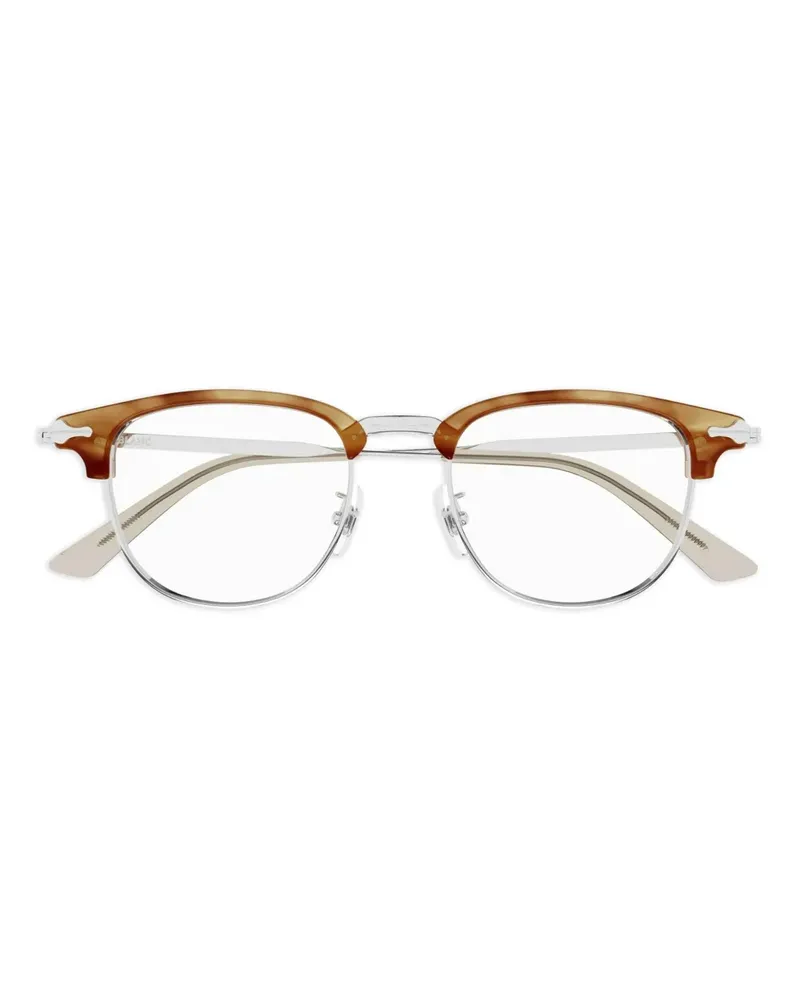 Montblanc Brille mit rundem Gestell - Braun Braun
