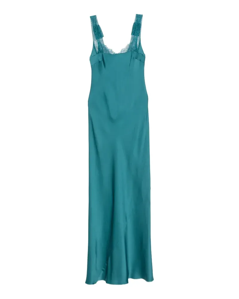 forte_forte Maxikleid mit Spitze - Blau Blau