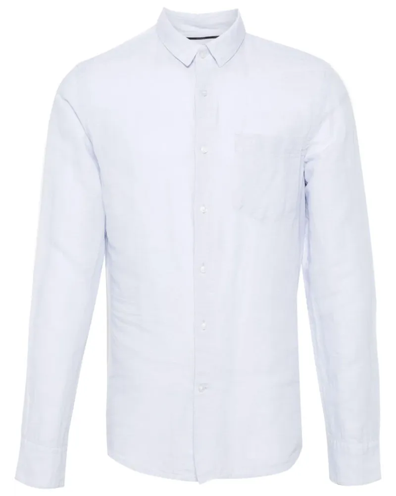 Calvin Klein Hemd mit Monogramm-Stickerei - Blau Blau