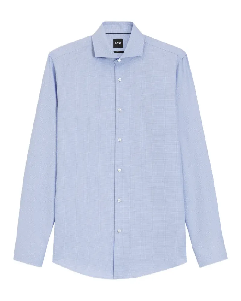 HUGO BOSS Gemustertes Hemd - Blau Blau