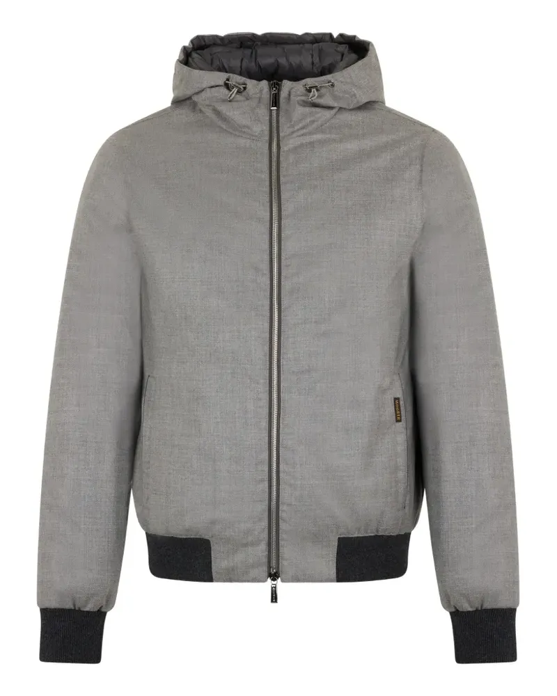 MOORER hooded bomber jacket - Grau Grau