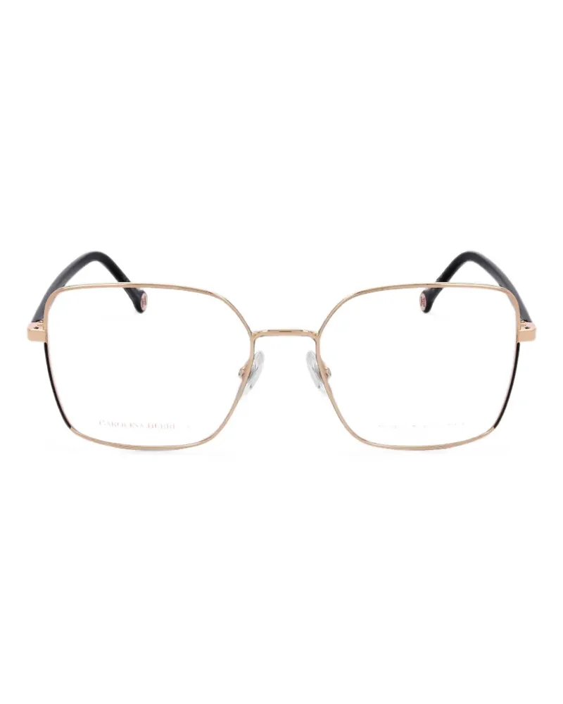 Carolina Herrera New York geometric-frame glasses - Gold Gold