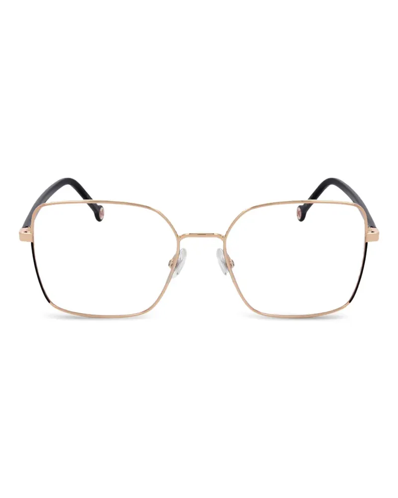 Carolina Herrera New York Brille mit geometrischem Gestell - Gold Gold