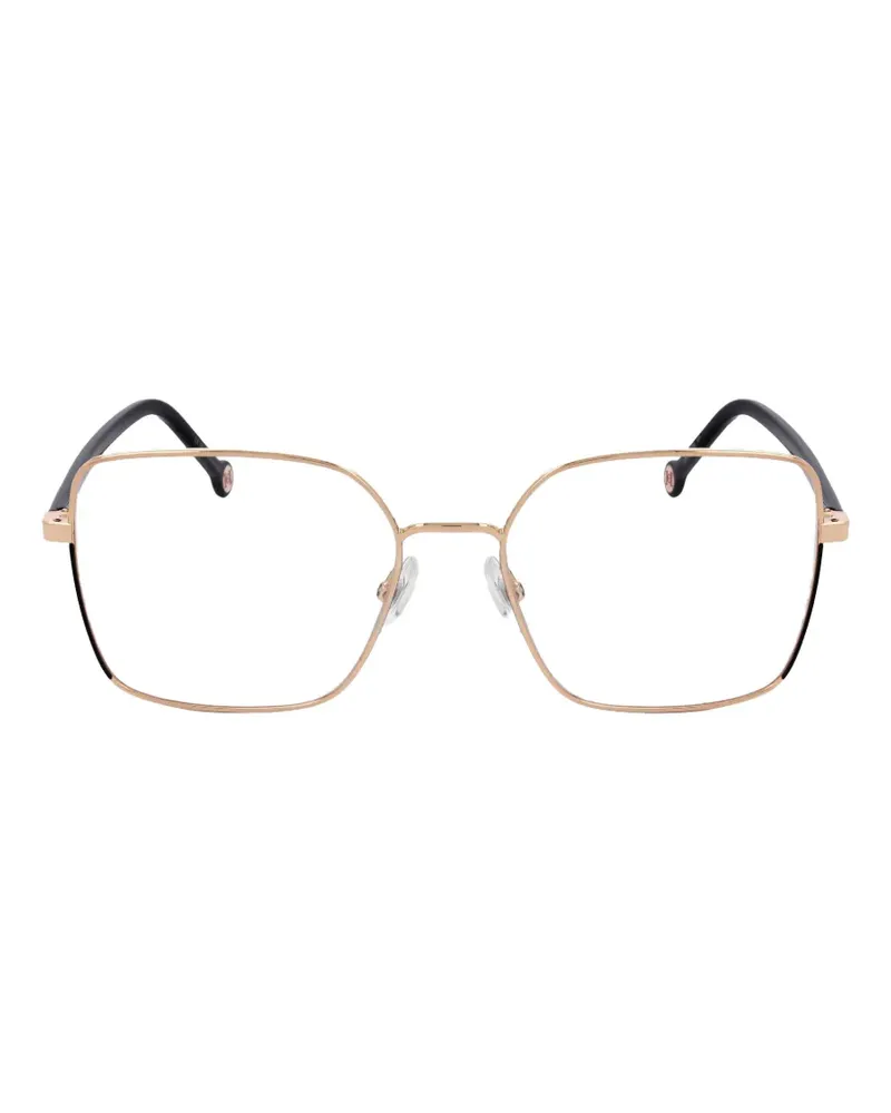 Carolina Herrera New York Brille mit geometrischem Gestell - Gold Gold