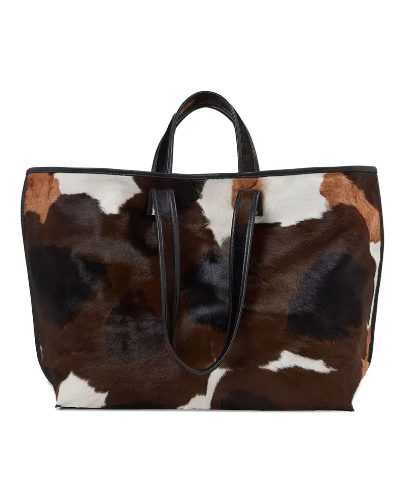 KASSL pony-hair tote bag - Braun Braun