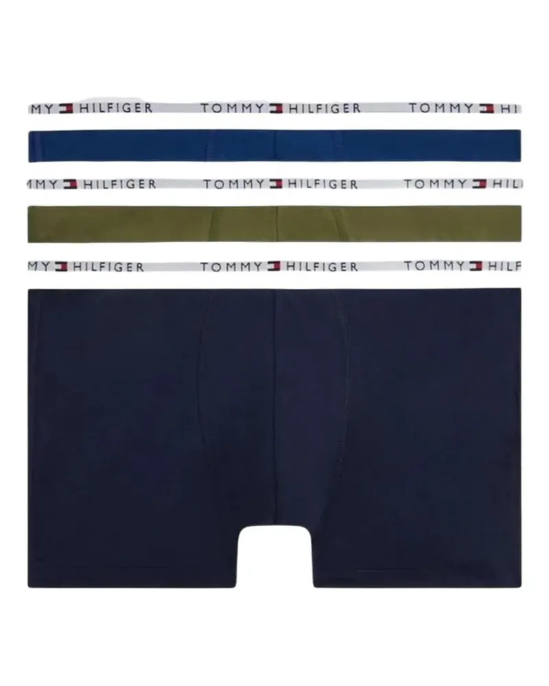 Tommy Hilfiger Boxershorts mit Logo-Bund (3er-Set) - Blau Blau