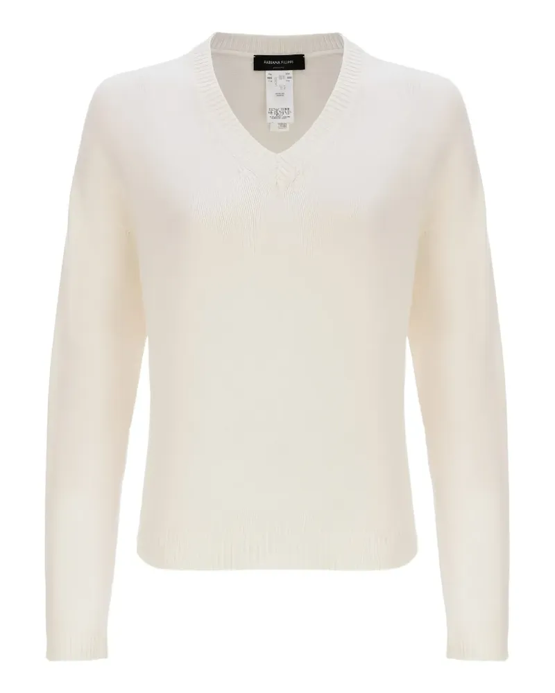 Fabiana Filippi V-neck cashmere sweater - Weiß Weiß