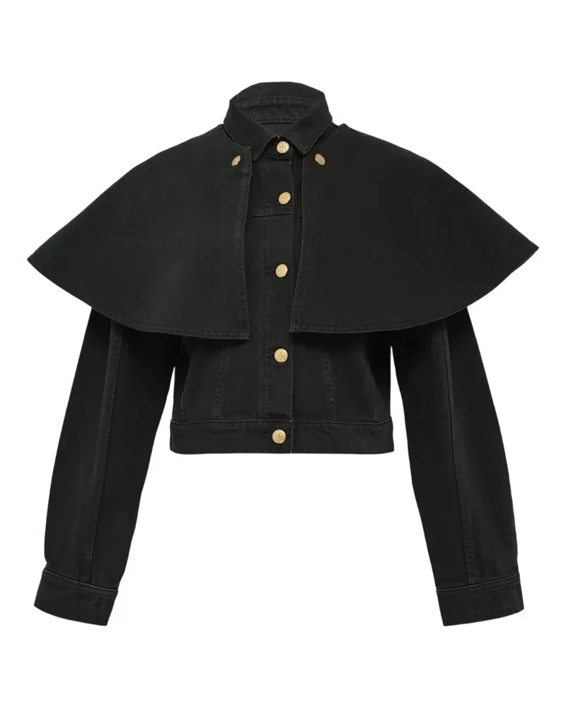 Ulla Johnson The Agata cape denim jacket - Grün Grün