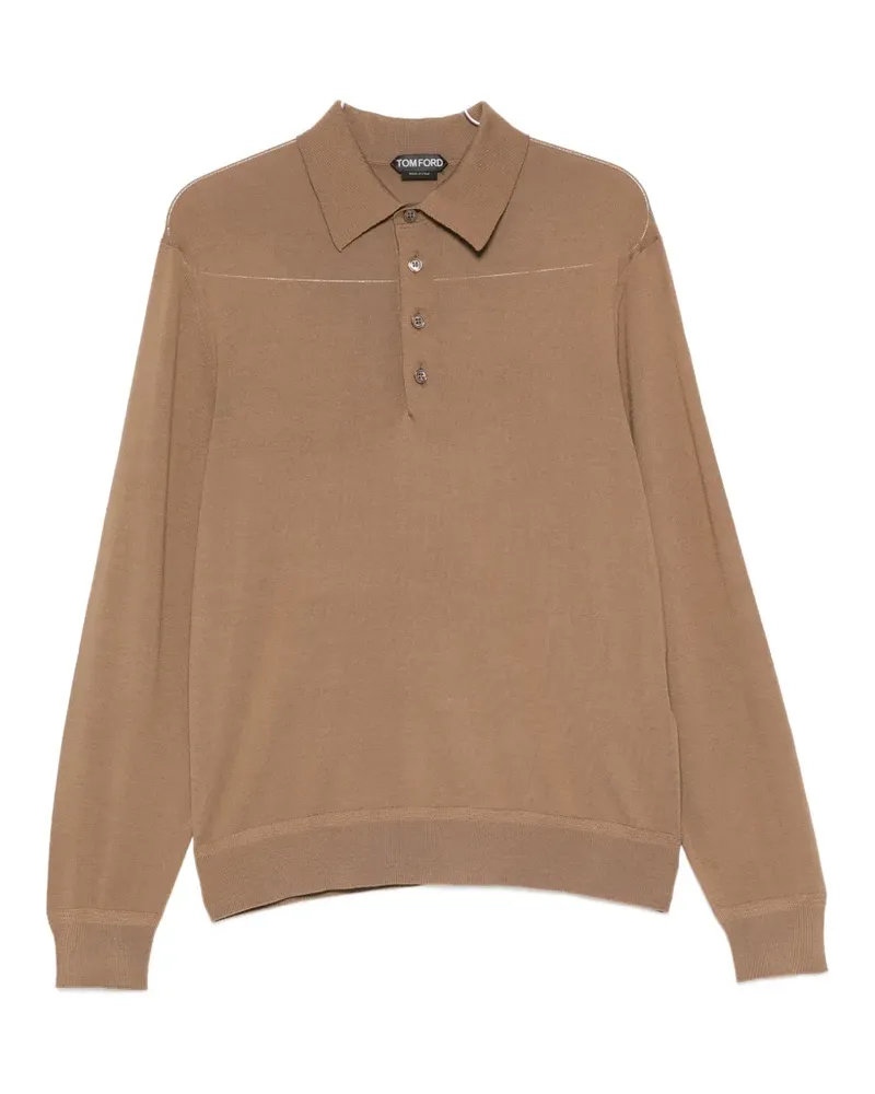 Tom Ford long-sleeve polo shirt - Braun Braun