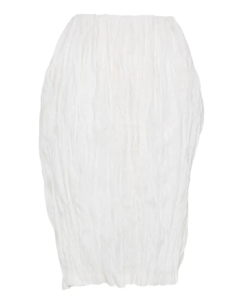 Totême crinkled-effect skirt - Weiß Weiß