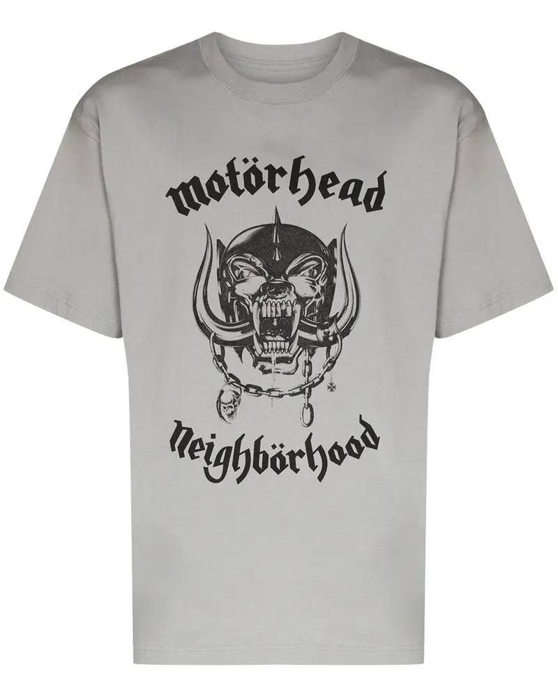 Neighborhood x Motörhead T-Shirt mit Slogan - Grau Grau