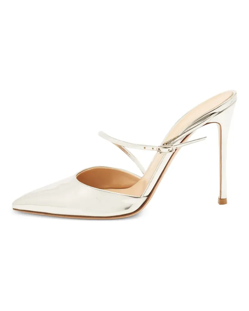 Gianvito Rossi Manhattan Schuhe mit spitzer Kappe - Silber Silber