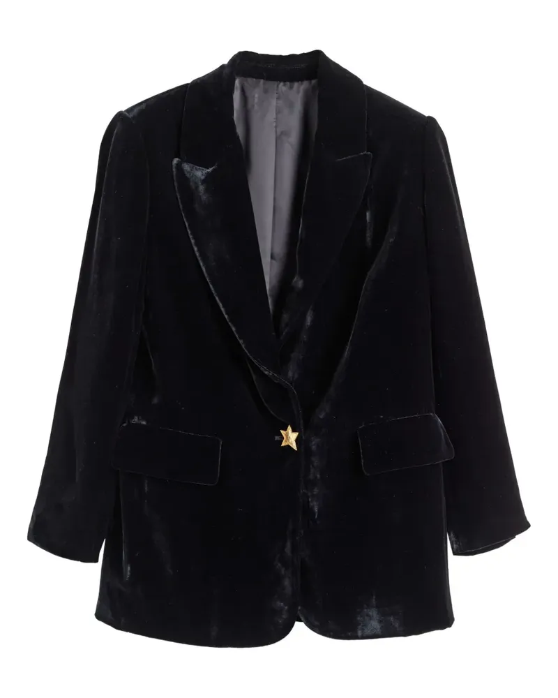 Chinti & Parker velvet star-motif blazer - Schwarz Schwarz