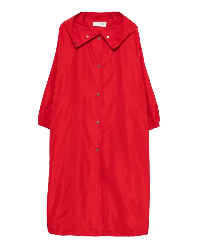 Róhe hooded press-stud coat - Rot Rot