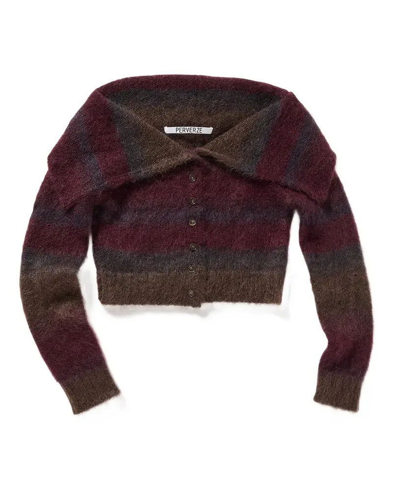 PERVERZE striped cardigan - Violett Violett