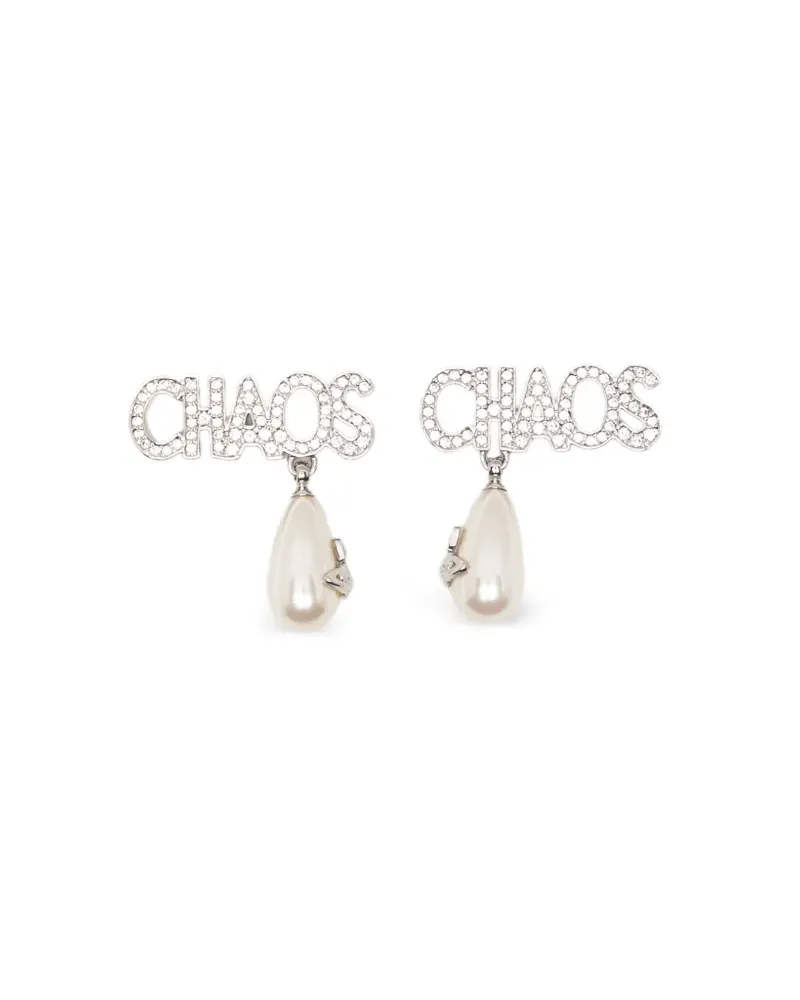 Vivienne Westwood Chaos Ohrringe mit Kunstperlen - Silber Silber