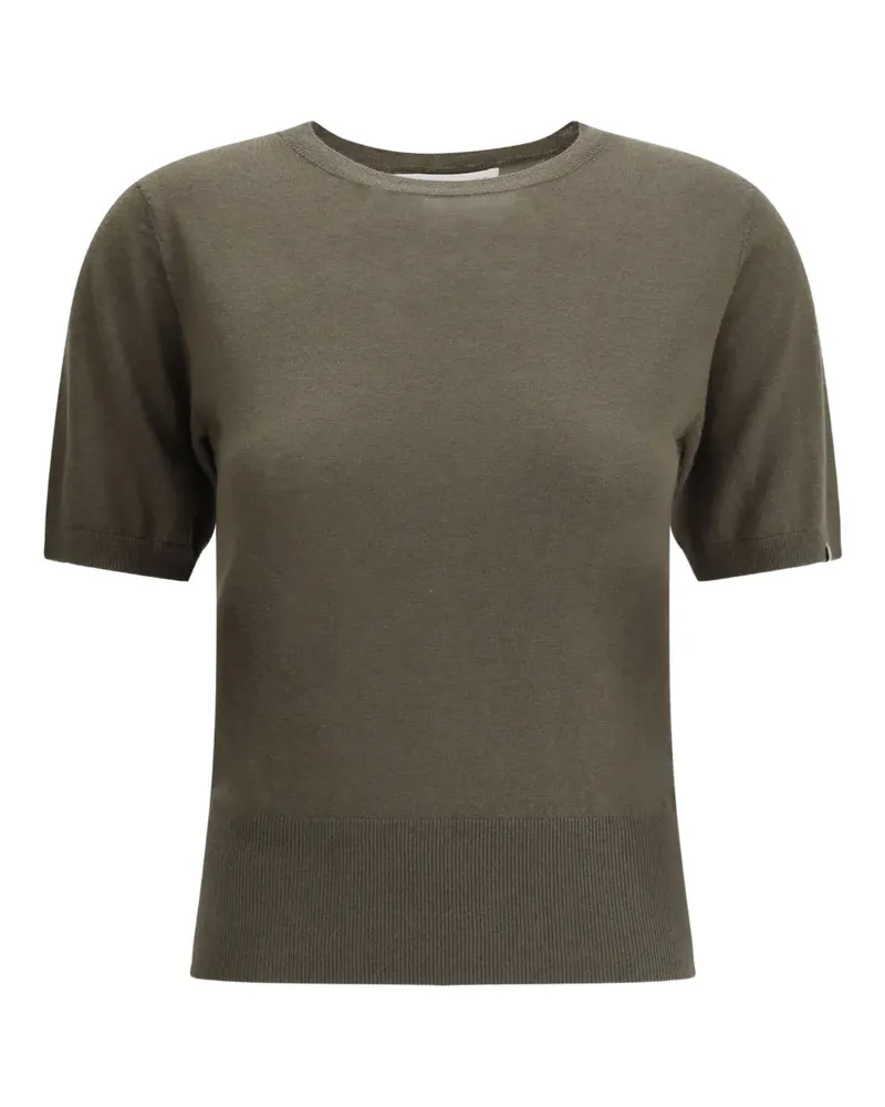 extreme cashmere T-Shirt mit Logo-Detail - Grün Grün