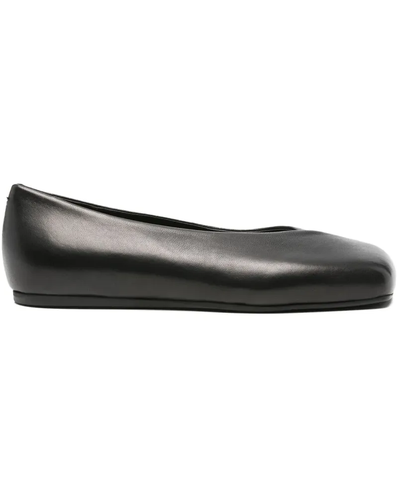 Vic Matié Ballerinas mit eckiger Kappe - Schwarz Schwarz