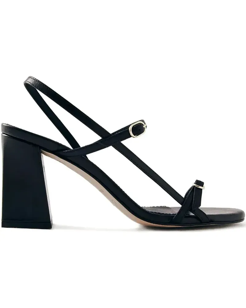 Alohas Riemchensandalen mit Blockabsatz - Schwarz Schwarz